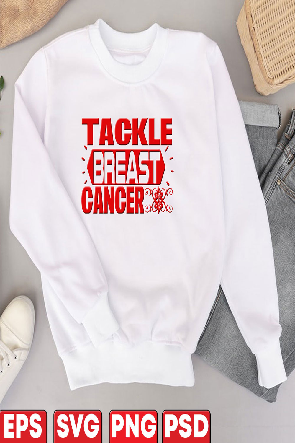 Tackle Breast Cancer pinterest preview image.