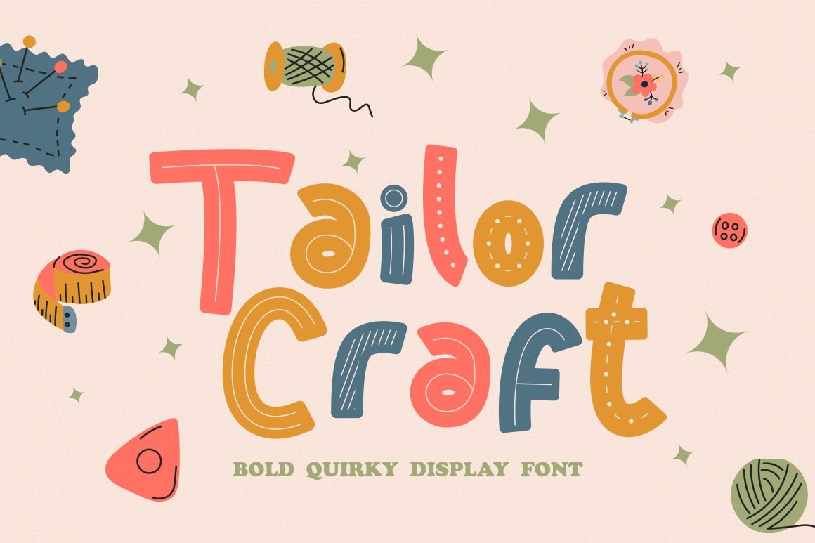 Tailor Craft - Bold Quirky Display cover image.