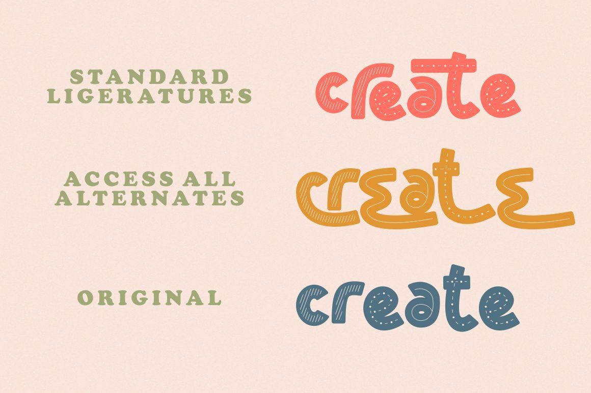 tailor craft bold quirky display font 28529 495