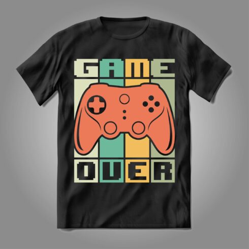 game over Gaming T-Shirt cover image.