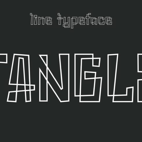 Tangle - Line Art Typeface cover image.