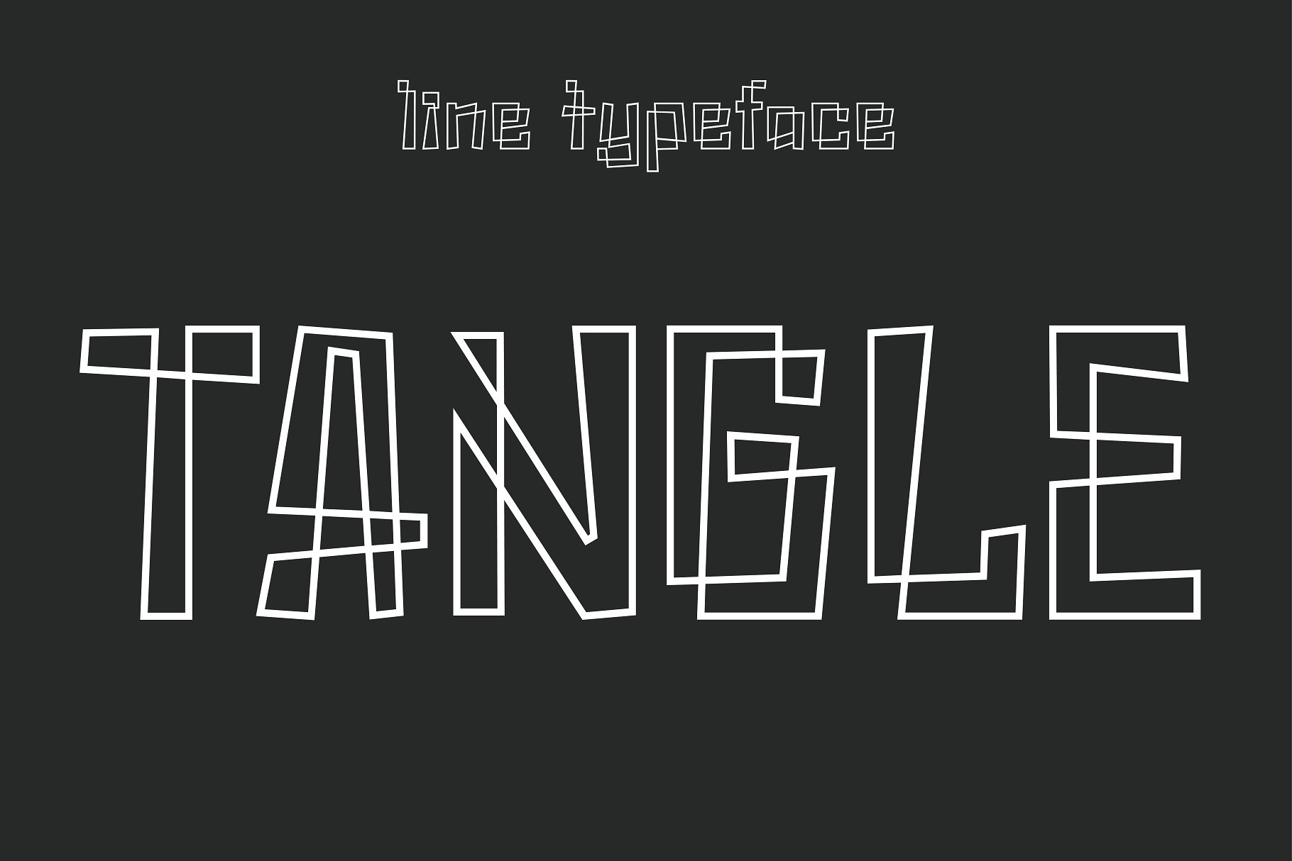 Tangle - Line Art Typeface cover image.