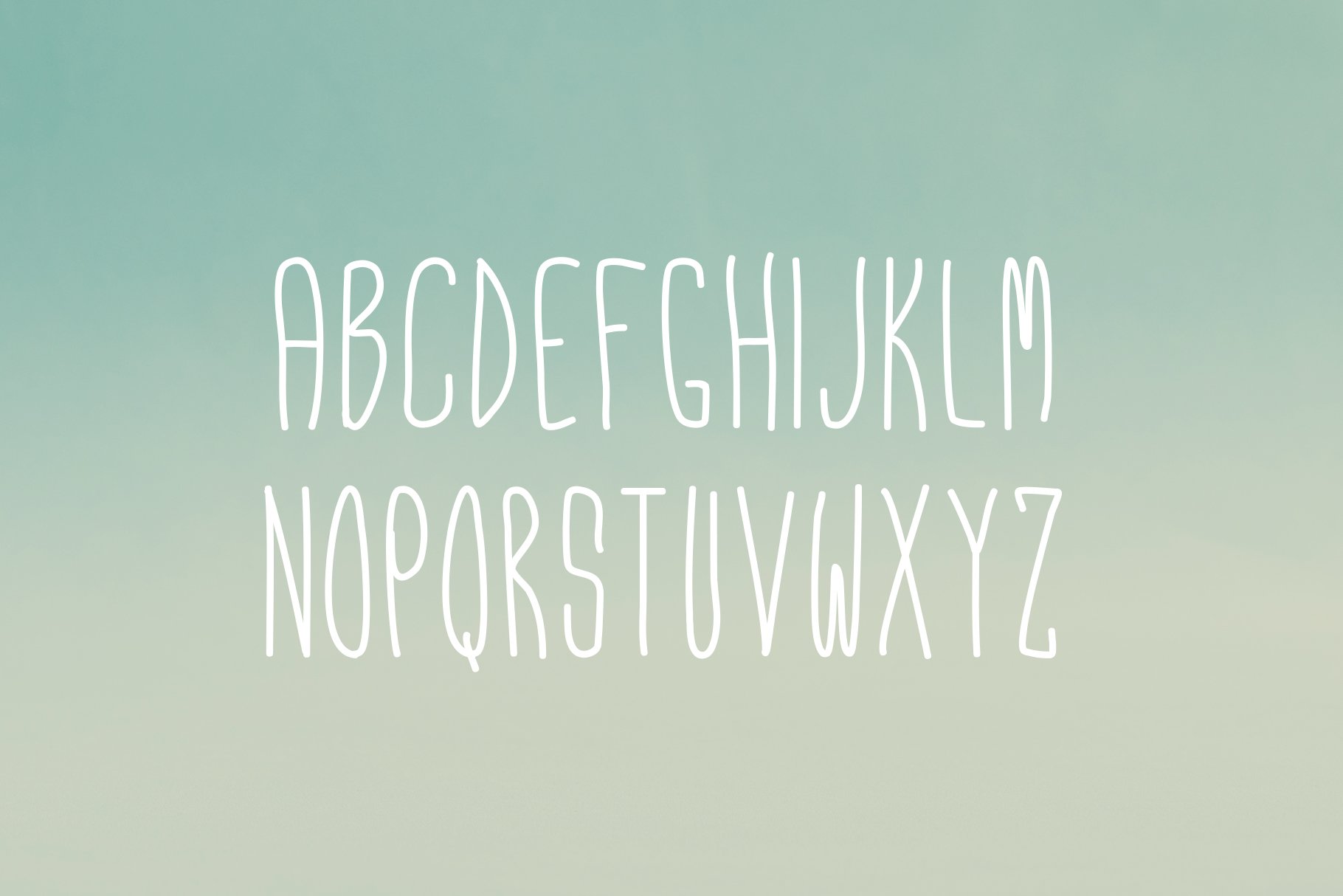 Funky - Tall & Skinny Typeface preview image.