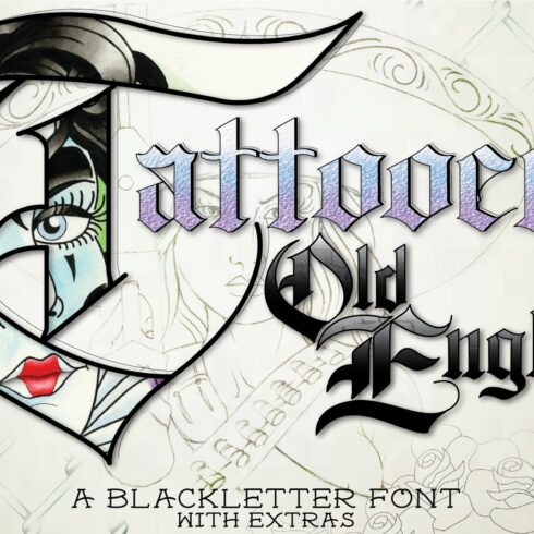 Tattooers Old English Font cover image.