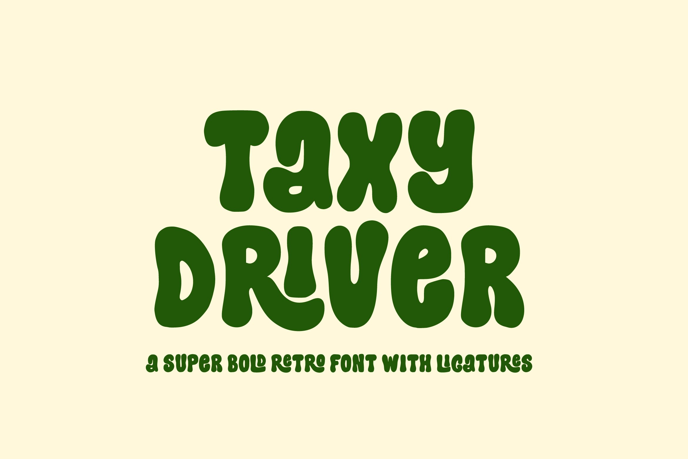 Taxy Driver Retro Bold Font cover image.
