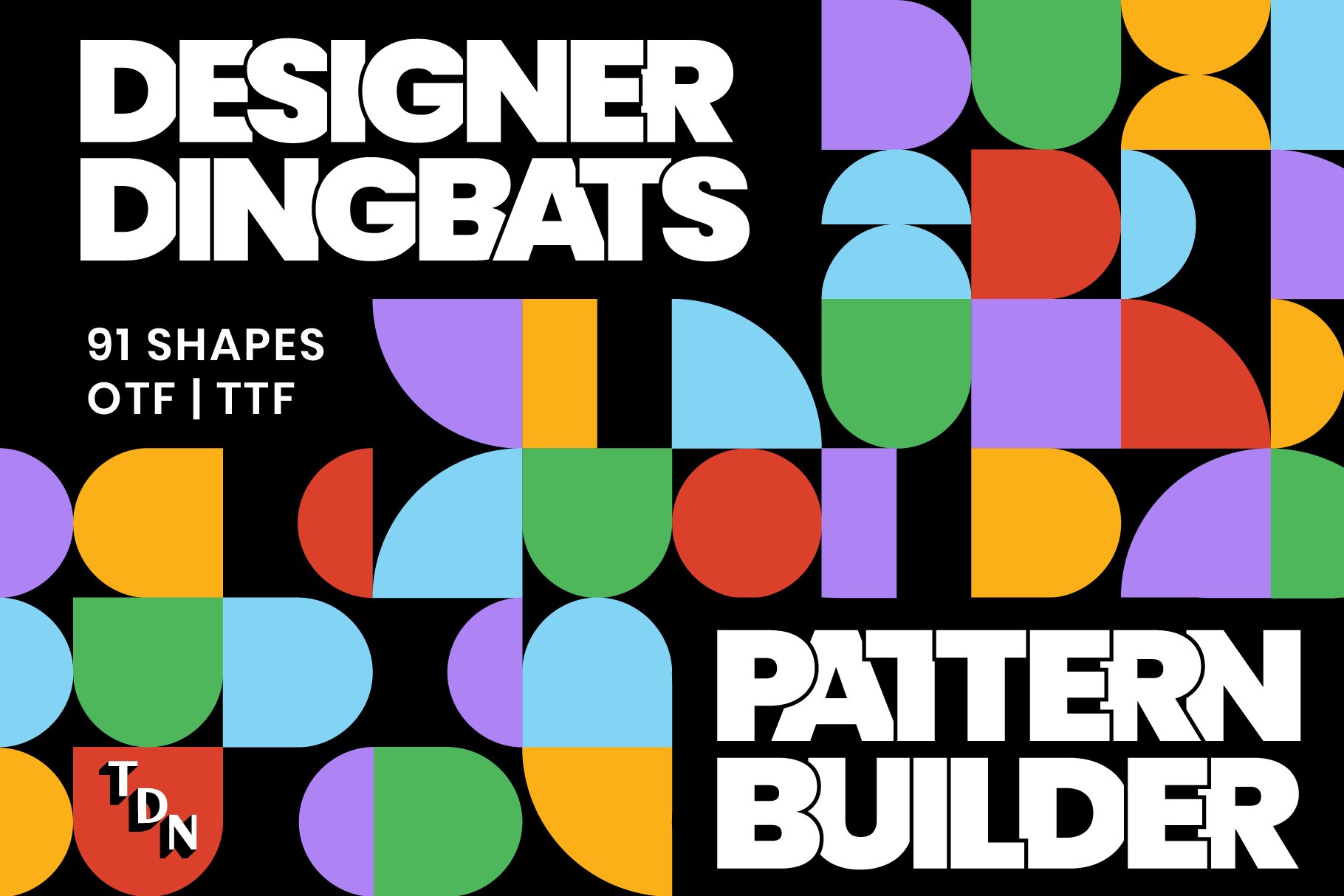 Pattern Dingbats Font cover image.