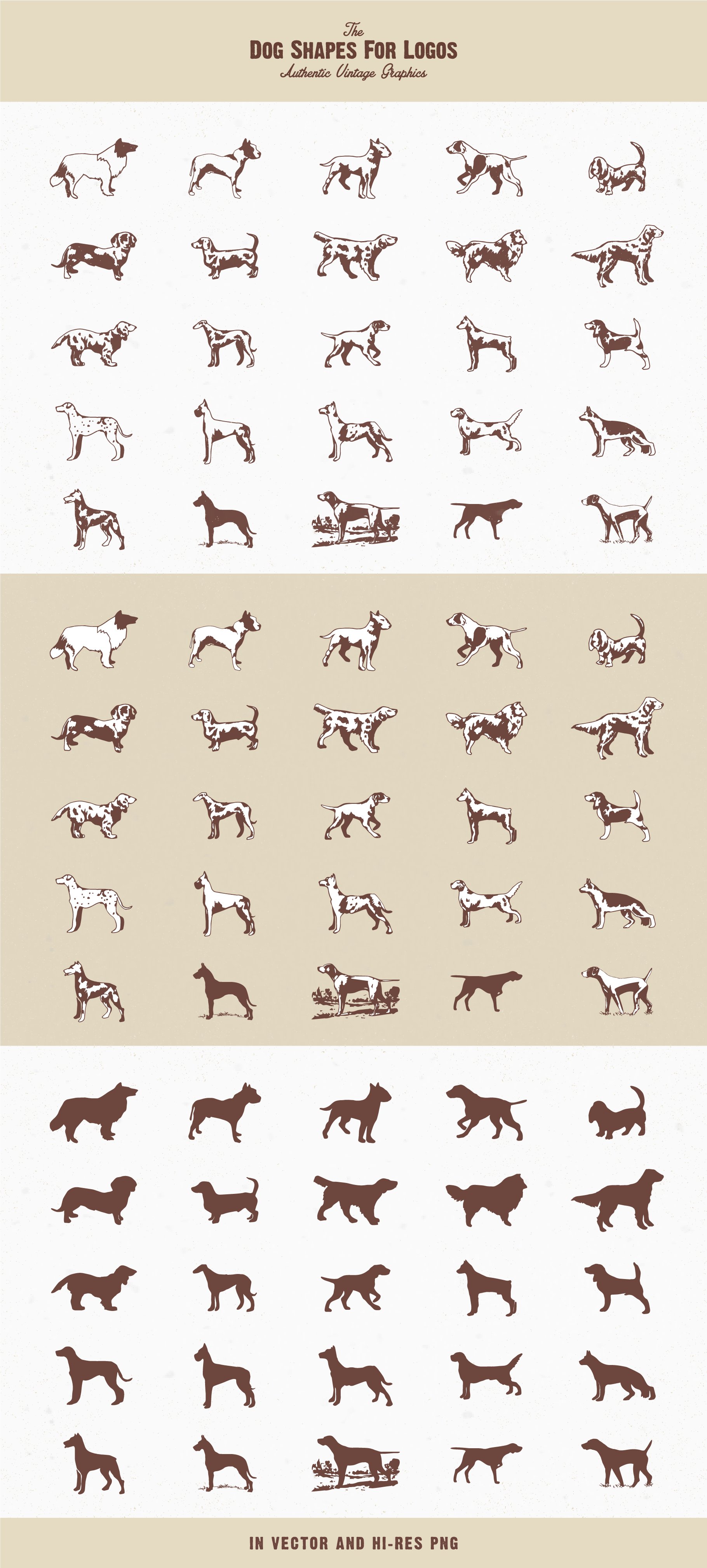 The Dog Shapes For Logos Packpreview image.