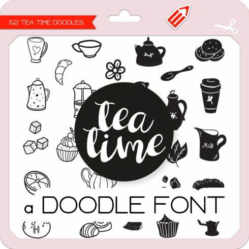 Tea Time Doodles - Dingbats Font cover image.