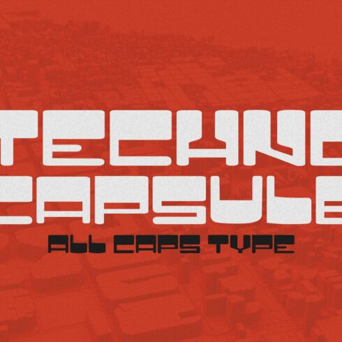Techno Capsule - Y2K Typeface cover image.