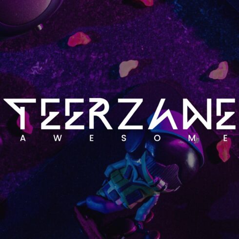 Teerzane - Futuristic Display Font cover image.