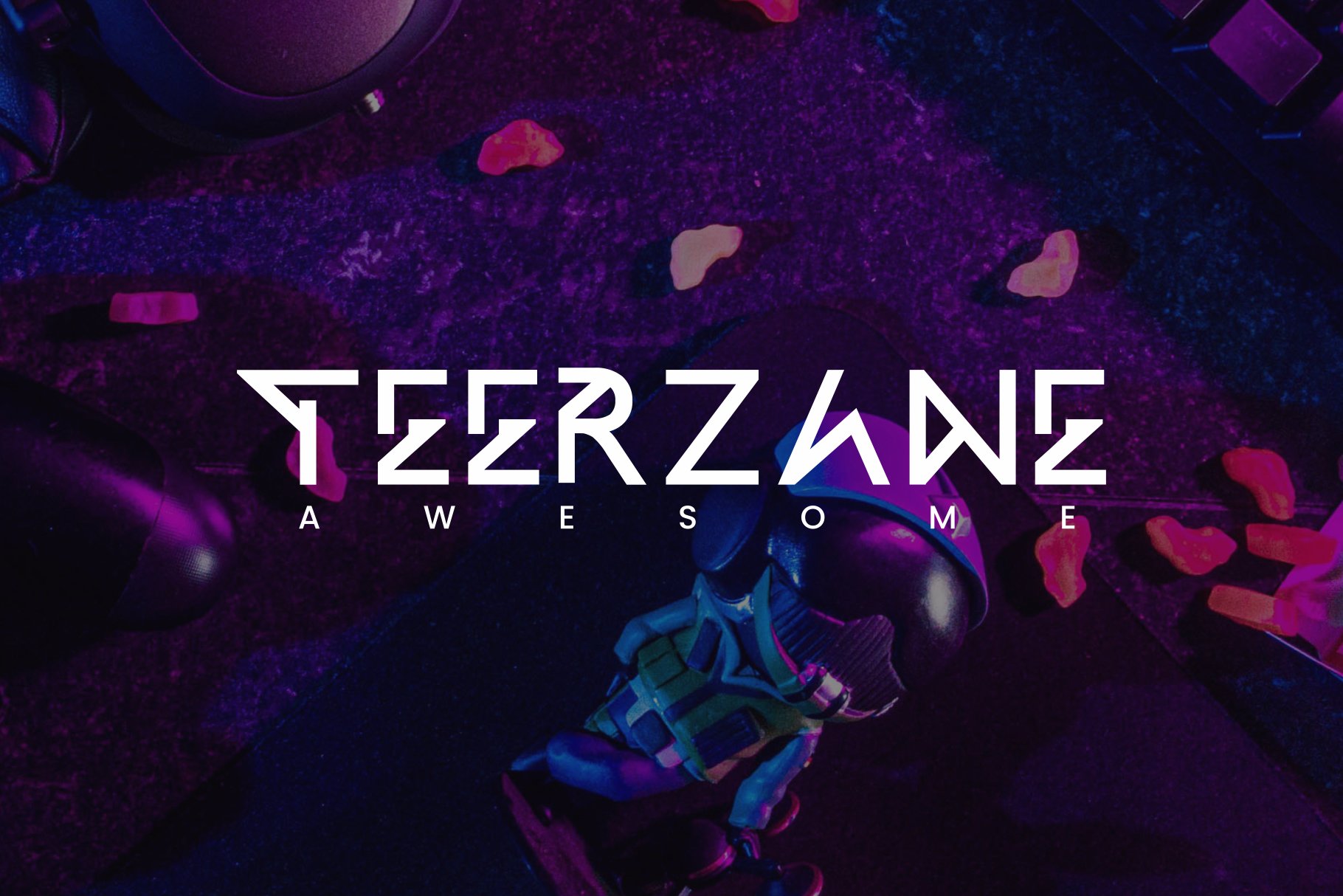 Teerzane - Futuristic Display Font cover image.