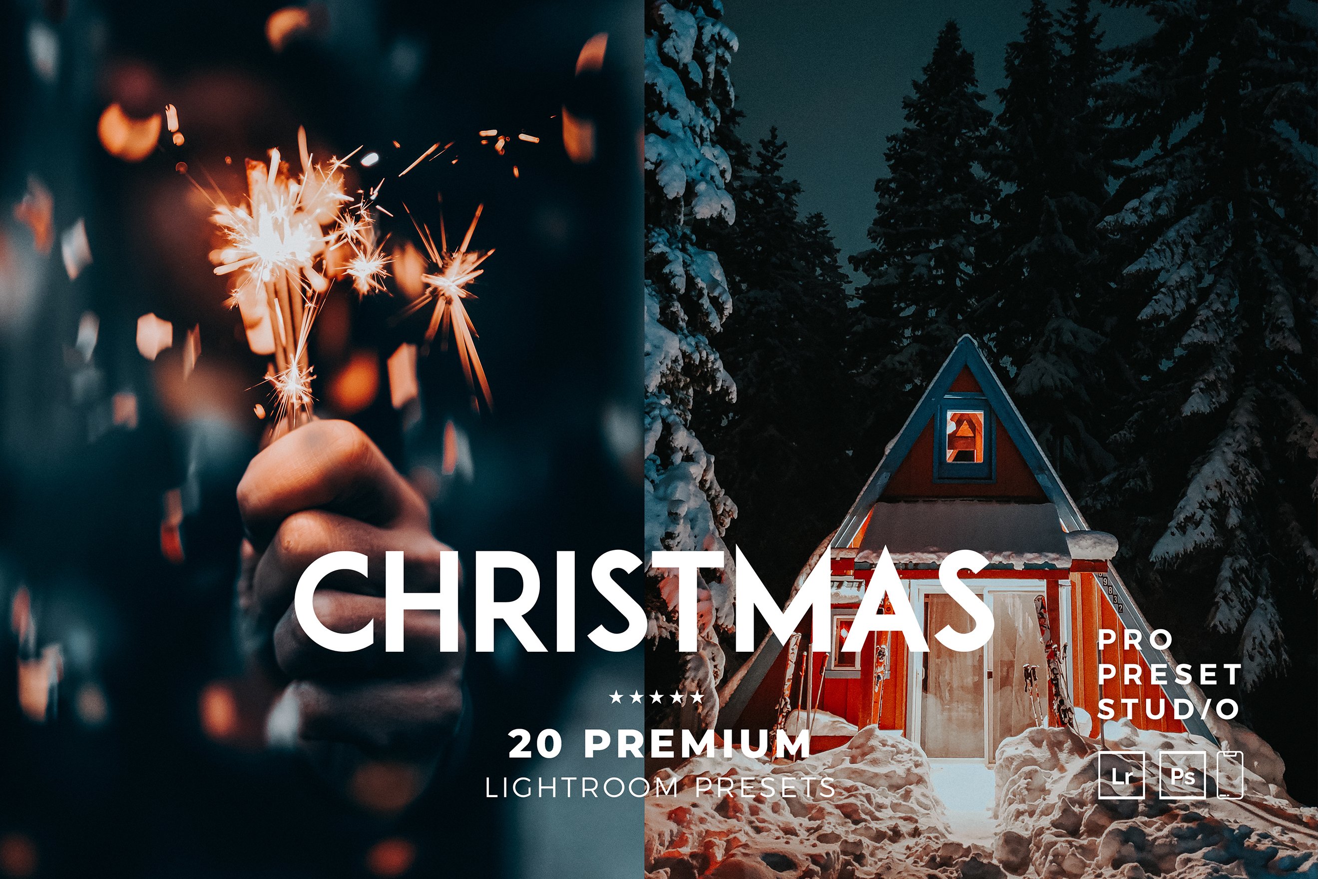 Christmas Presets for Lightroomcover image.