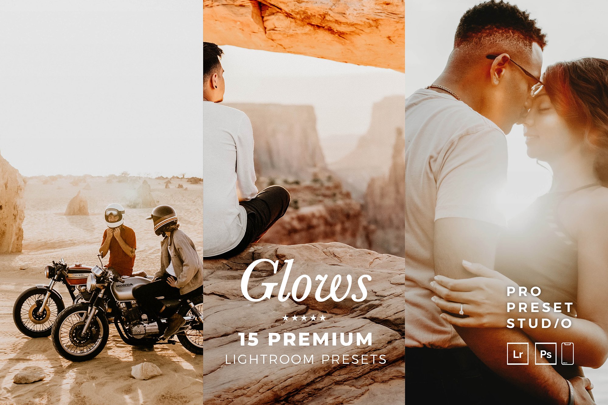 (15!) Glows Presets for Lightroomcover image.