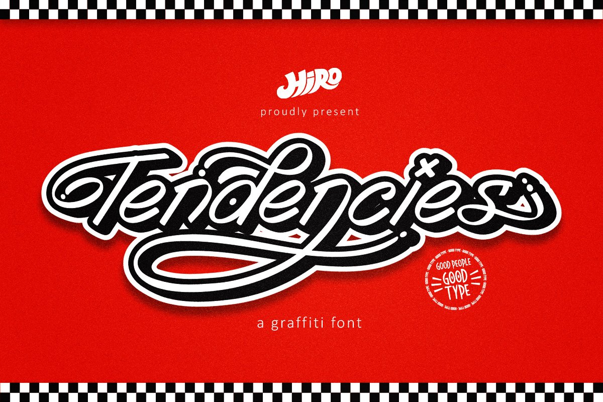 Tendencies - Graffiti Font cover image.