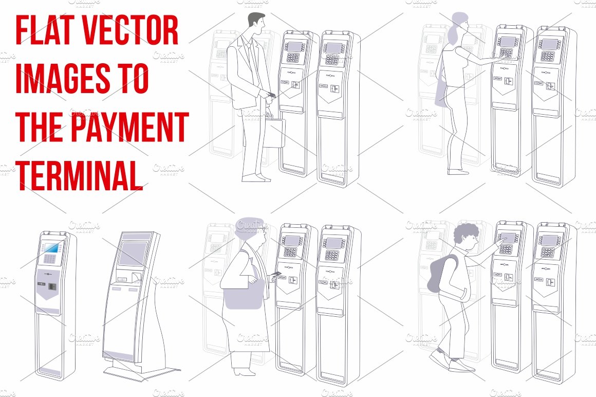 A drawing of a man using a pay phone.