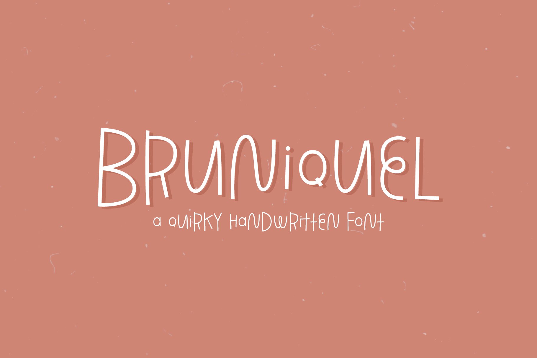 Bruniquel Quirky Handwritten Font cover image.