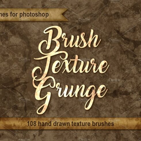 Set brushes grunge for photoshopcover image.