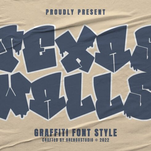 Texas Walls - Graffiti Font Style cover image.
