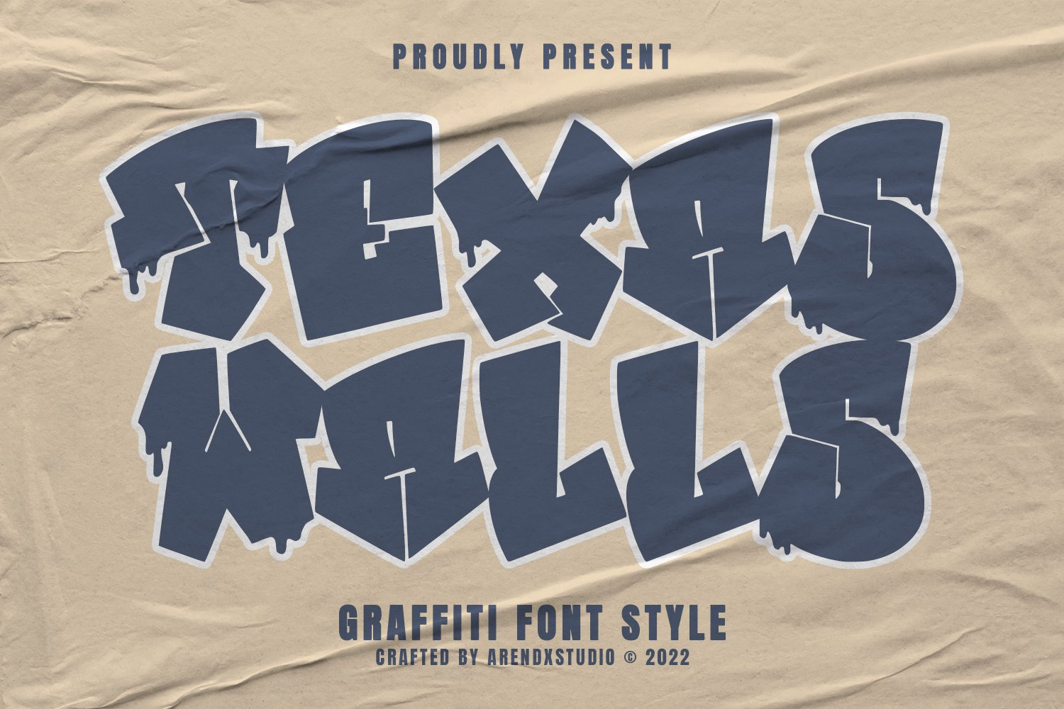 Texas Walls - Graffiti Font Style cover image.