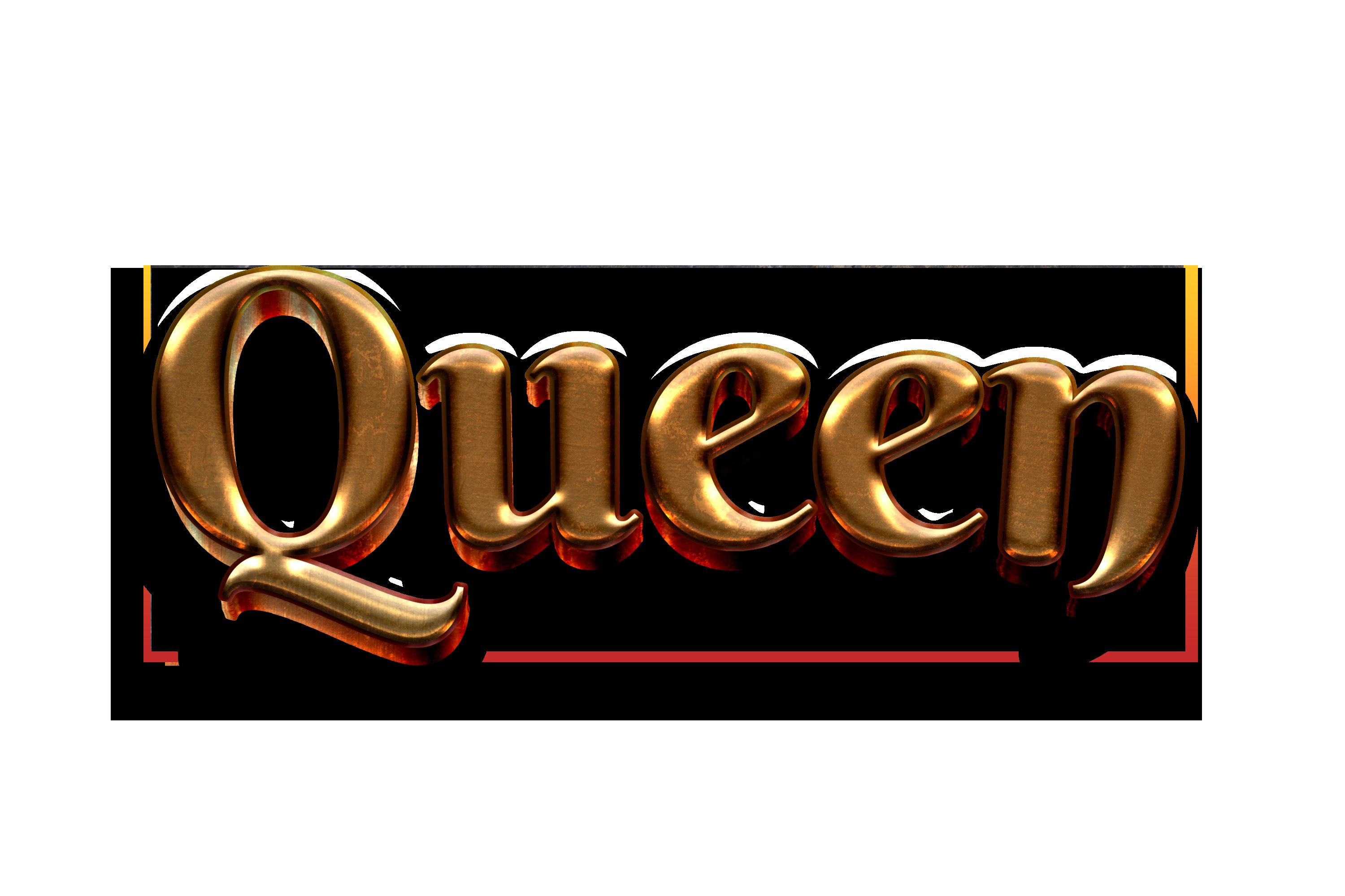 golden queen typography text effectpreview image.
