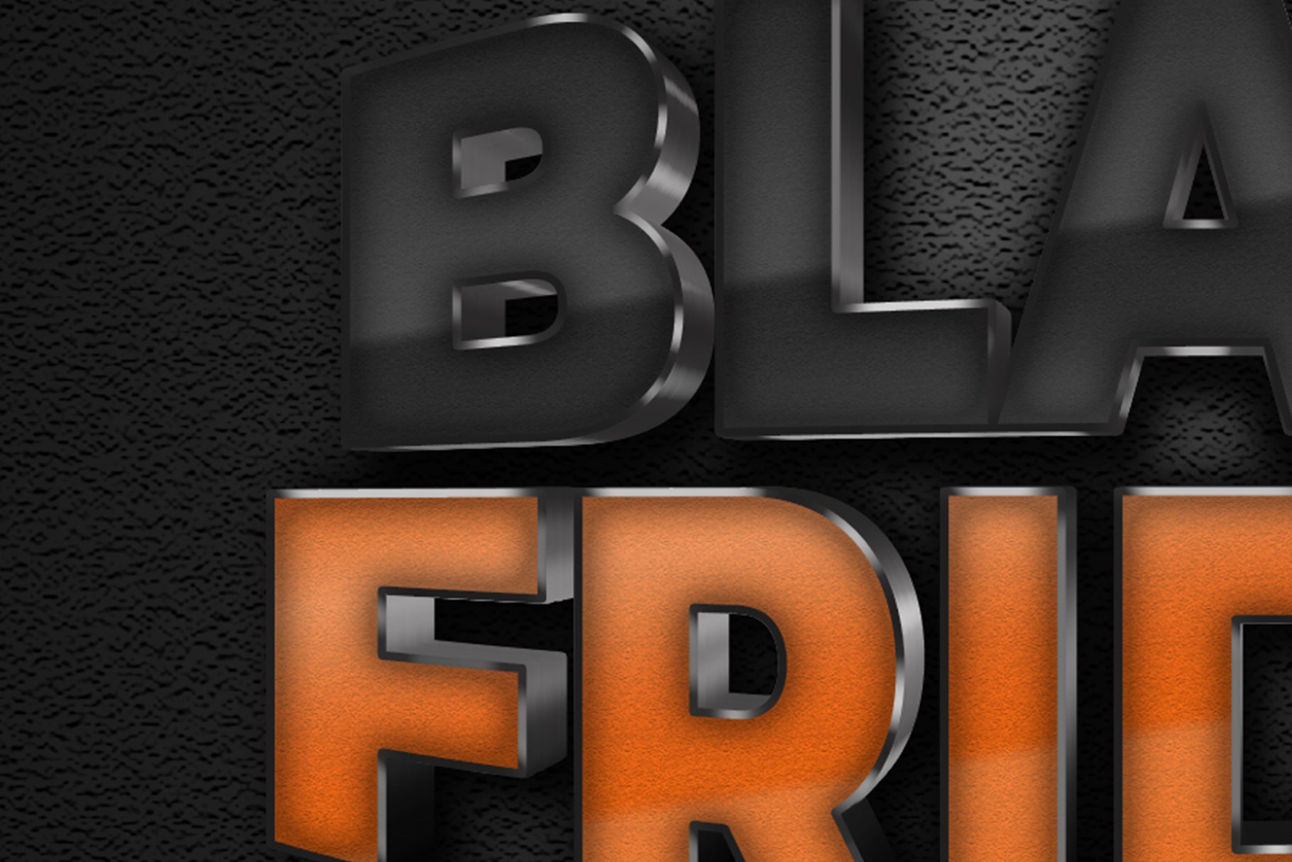 Black Friday Text Effect Stylepreview image.