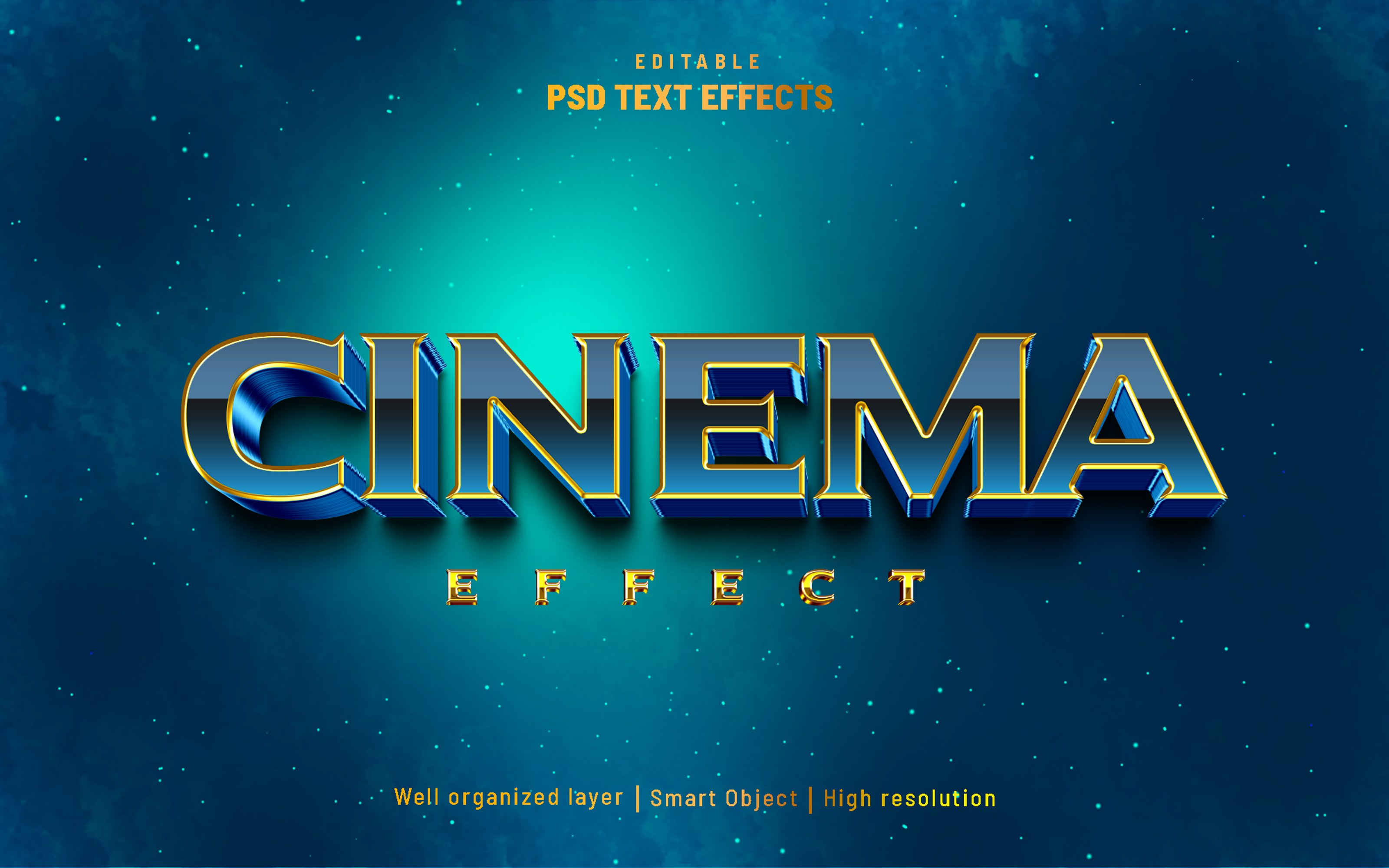 Cinema movie editable text effectcover image.