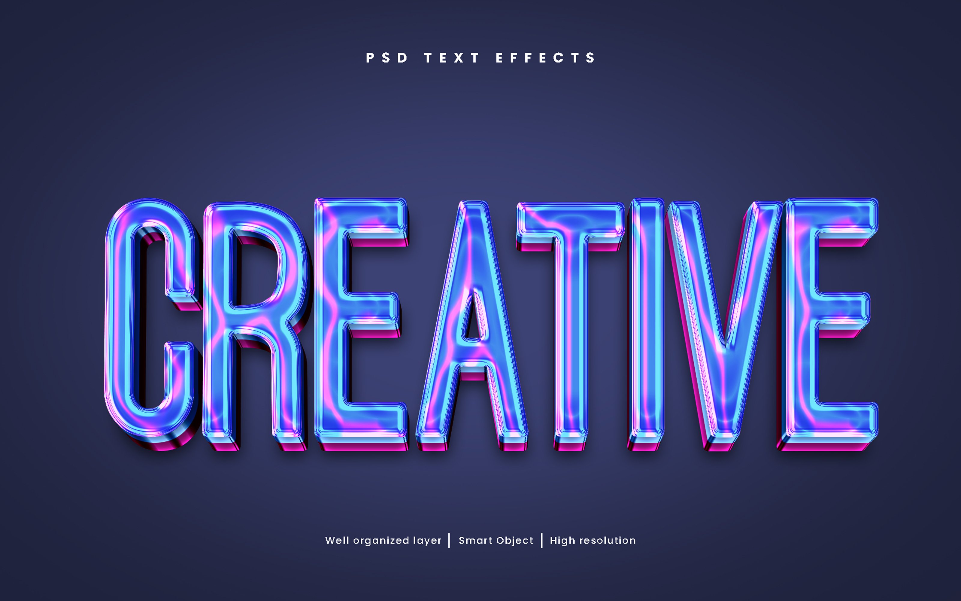 Creative 3D editable text effect PSDcover image.