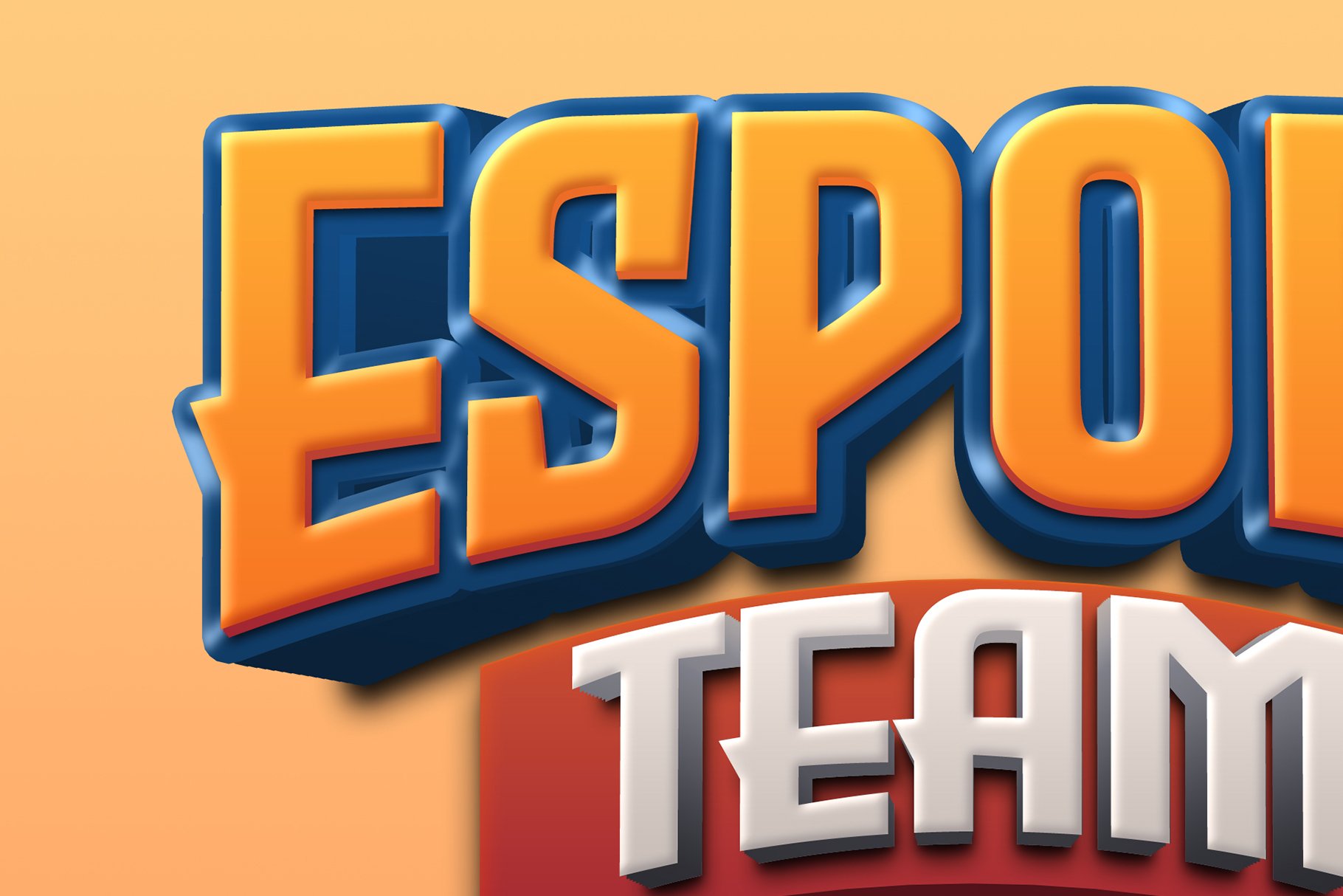 3D Text Effect Esport Team Stylepreview image.