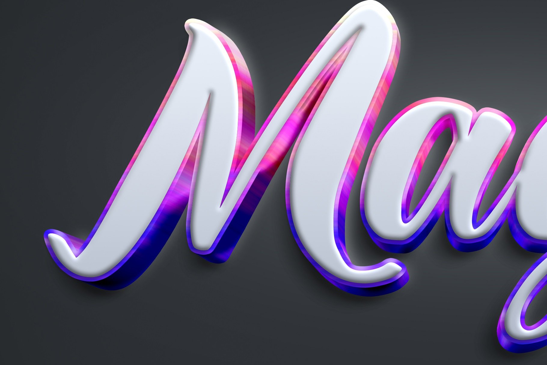 Magic Text Effect Colorful Stylepreview image.