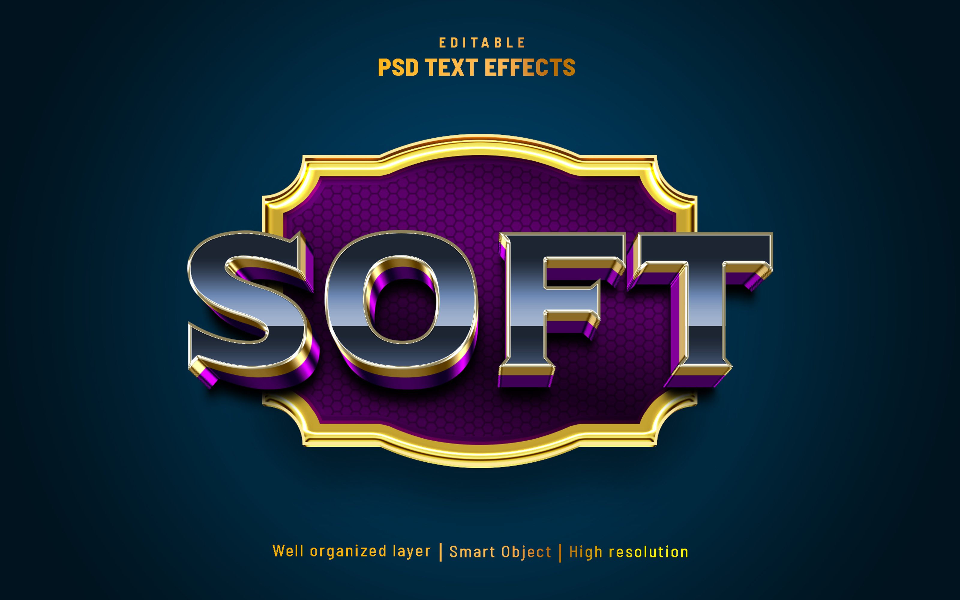 Soft editable text effect PSDcover image.