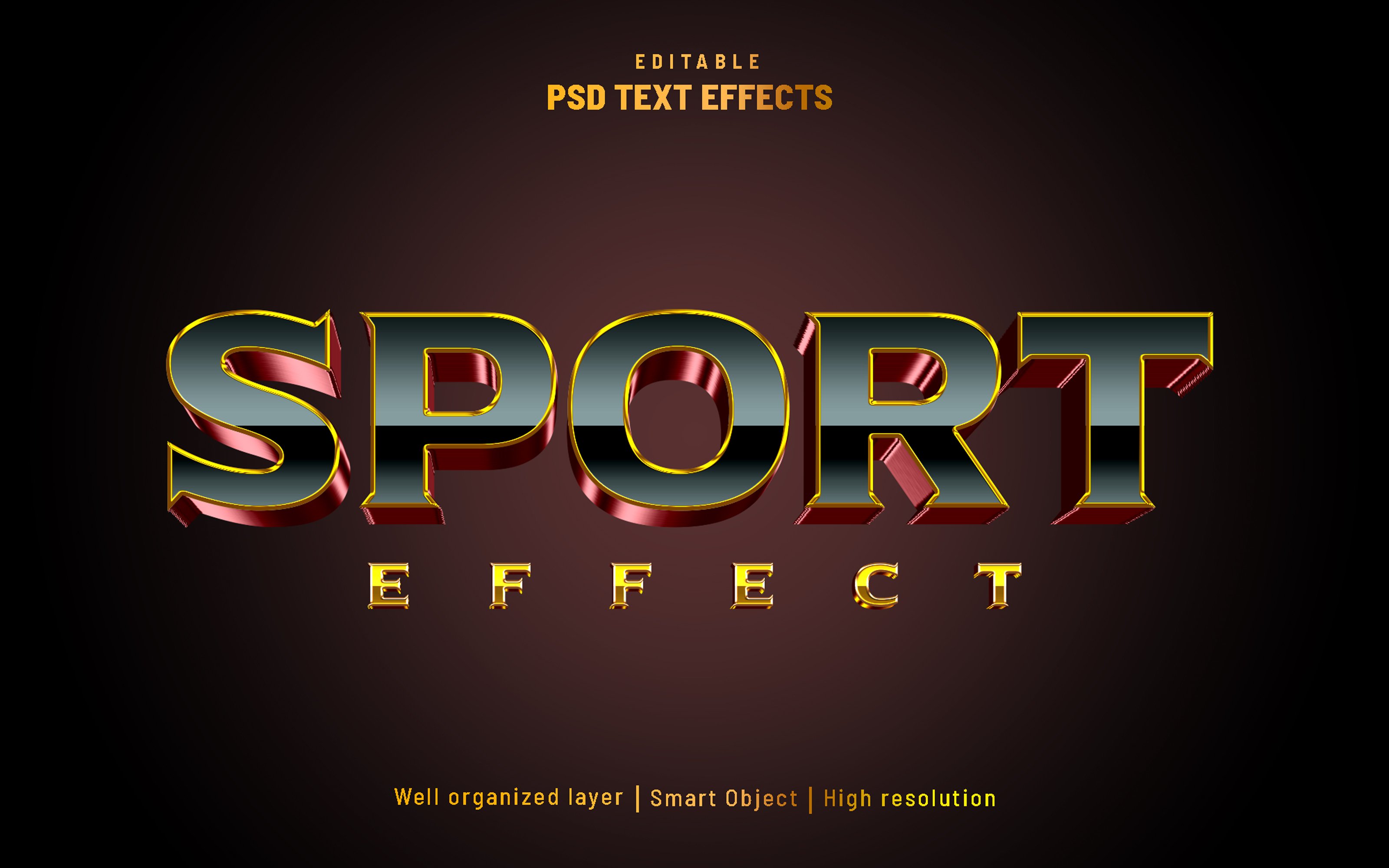 Sport game editable text effect PSDcover image.