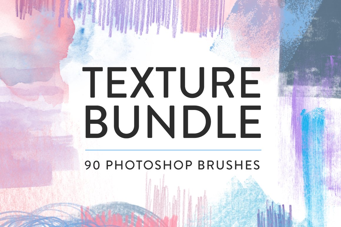 Texture Photoshop brush bundlecover image.
