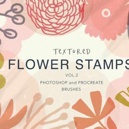 Textured Flower Stamps Vol 2cover image.