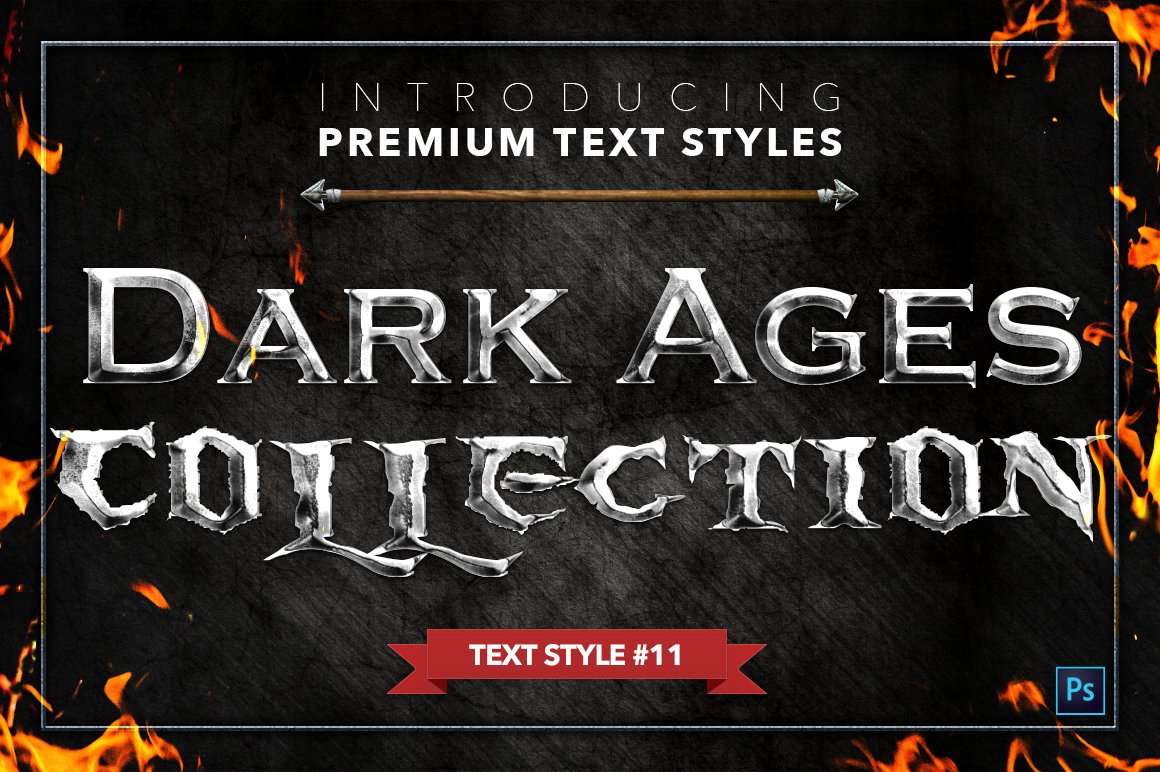 the dark ages text styles pack one example11 222