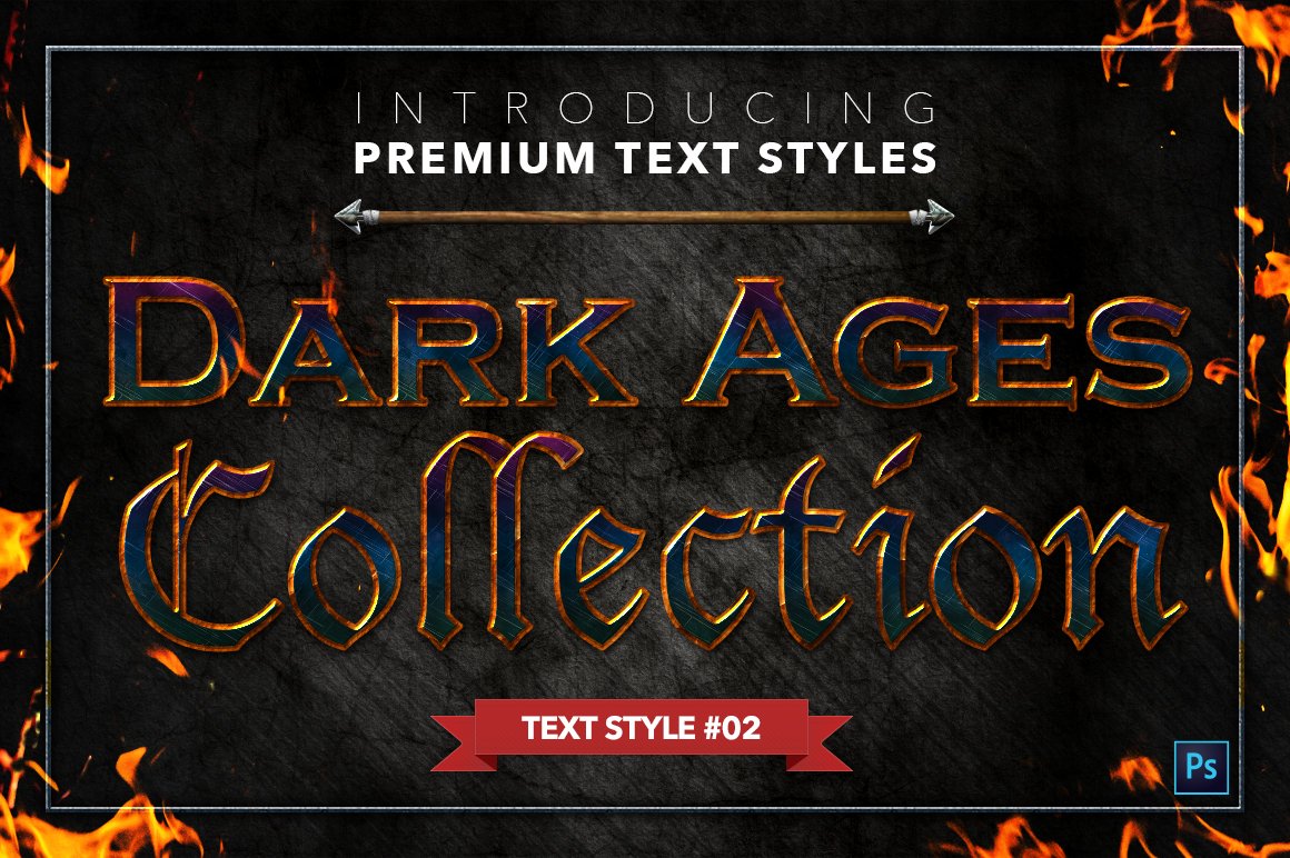 the dark ages text styles pack one example2 230