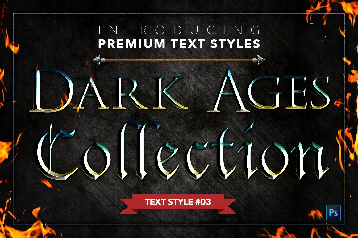the dark ages text styles pack one example3 675