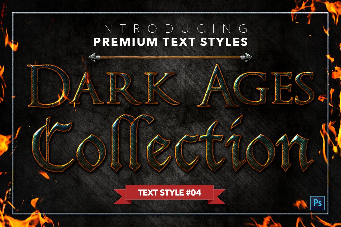 the dark ages text styles pack one example4 514