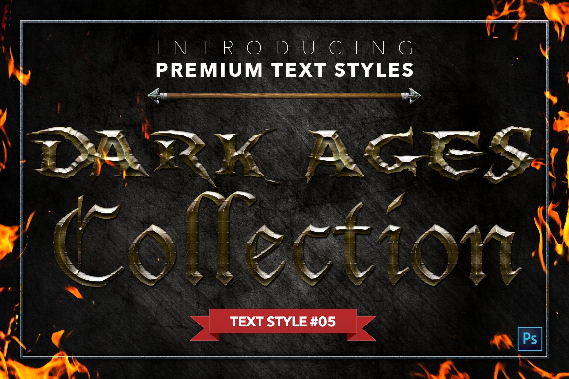 the dark ages text styles pack one example5 976
