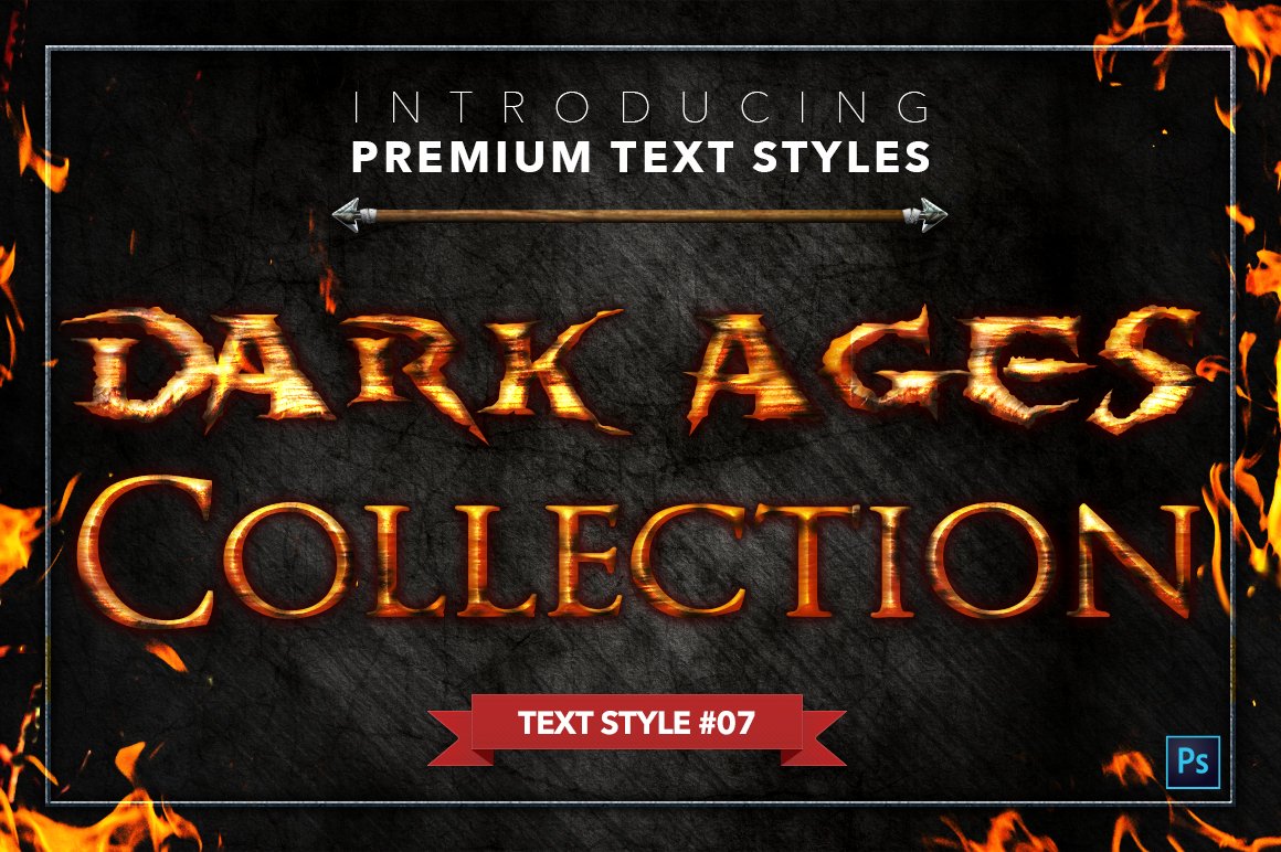 the dark ages text styles pack one example7 48