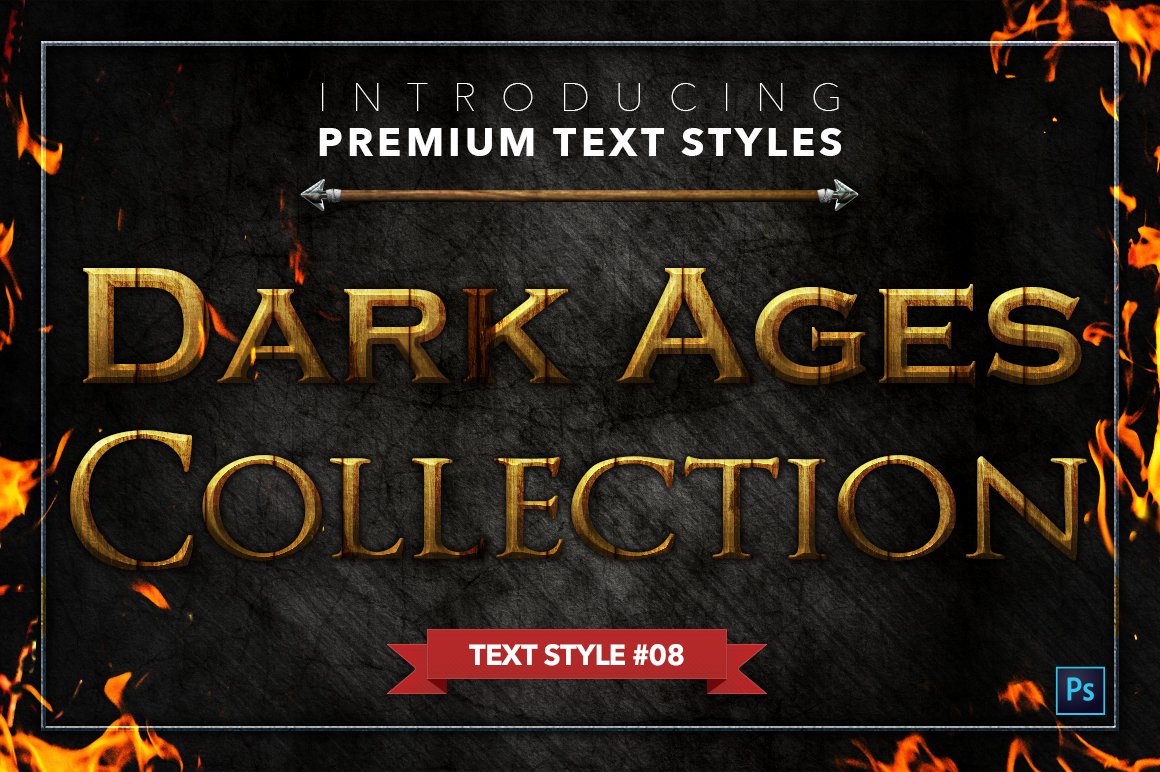 the dark ages text styles pack one example8 138