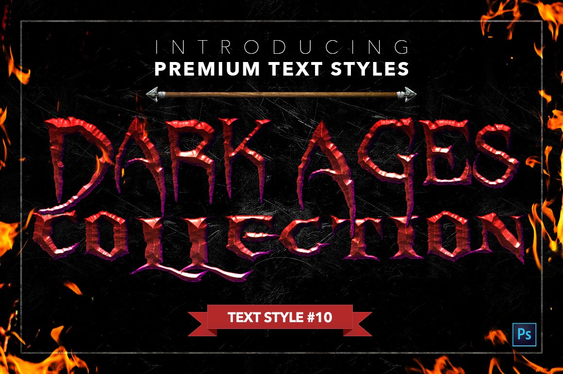 the dark ages text styles pack two example10 100