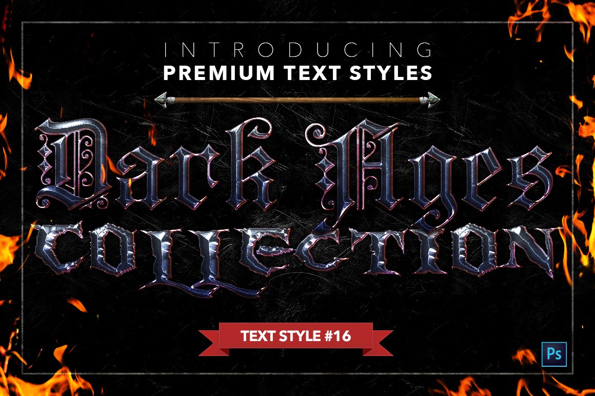 the dark ages text styles pack two example16 22