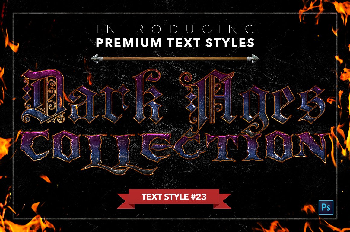 the dark ages text styles pack two example23 428