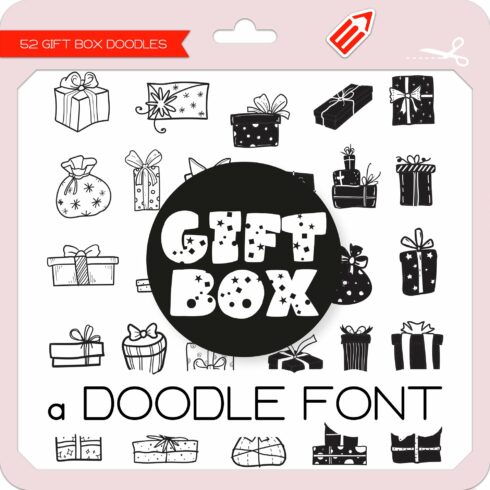 Gift Box Doodles - Dingbats Font cover image.