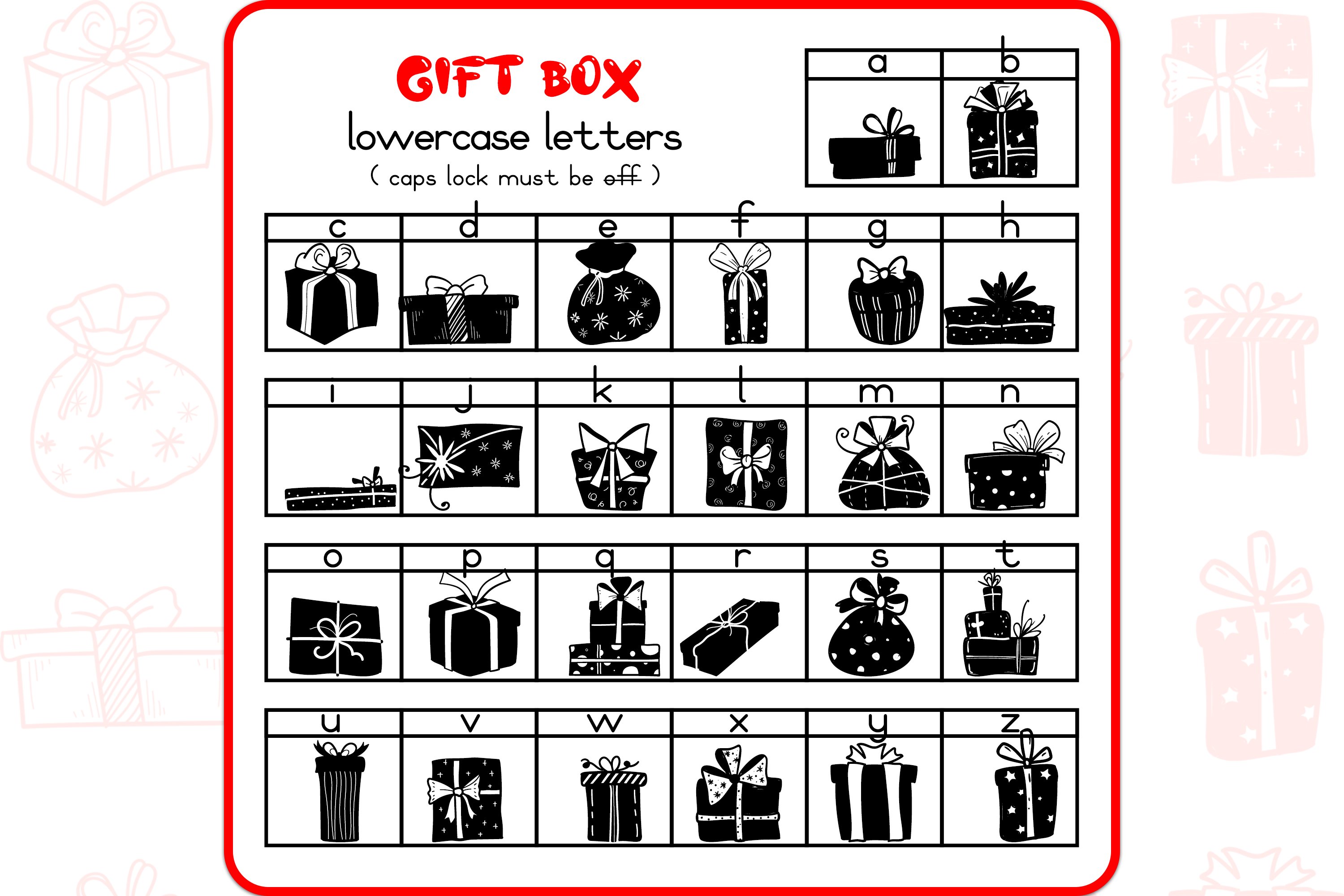 the gift box fonts 10883305 3 615