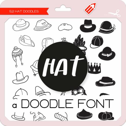 Hat Doodles - Dingbats Font cover image.