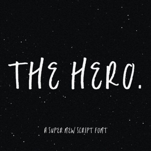 The Hero | Script Font cover image.