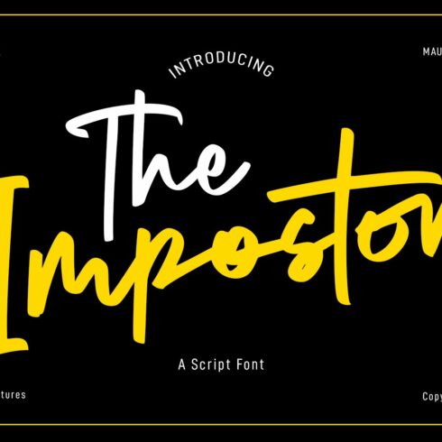 The Impostor Script Font cover image.