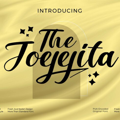 The Joejeita - Script style font cover image.