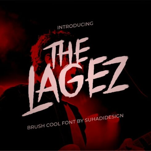 The Lagez brush cool Font cover image.